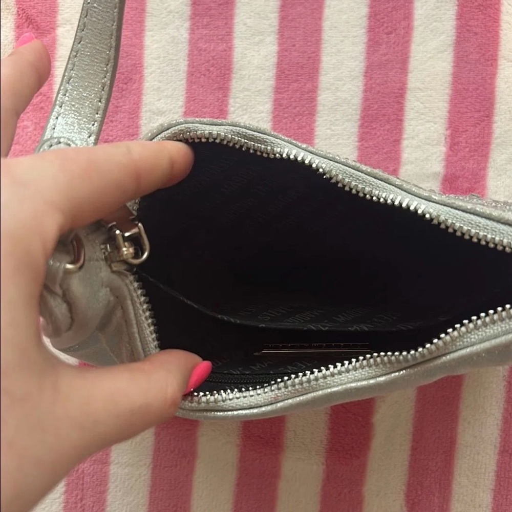 Steve Madden Glittering Silver Shoulder Bag - Picture 4 of 5